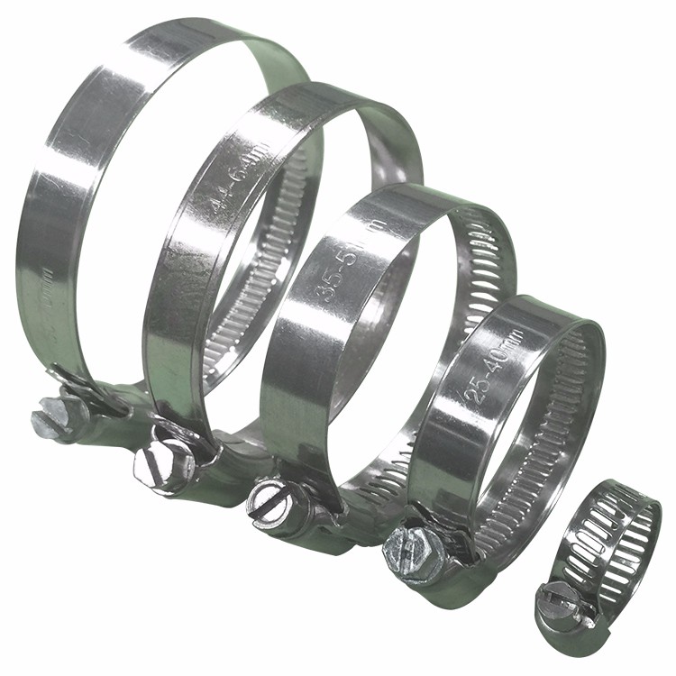 Stainless steel hose clamp custom sizes